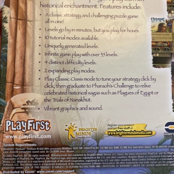 Pc Game OASIS Over 35 Levels‎ 10 Tutorials Modes Software Playfirst Puzzle Game - Picture 4 of 11